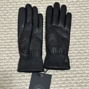 Canada Goose Leather Glove Ribbed Luxe